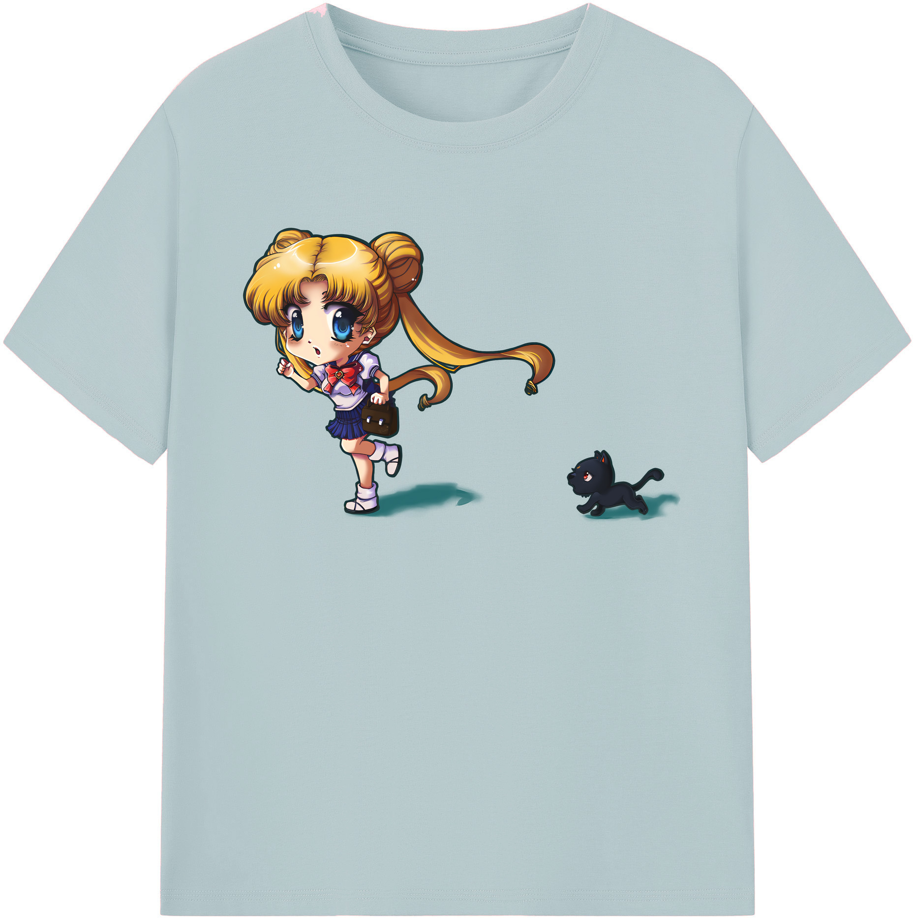 （画像用） 美少女戦士セーラームーン 愛野 美奈子 あいの みなこ Sailor Moon Aino Minako 綿100％半袖Tシャツ（フロントプリント）